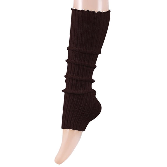 Daznico Women's Ribbed Knit Slouch Leg Warmers Thick Wool Stretch Soft Retro Party Dance Casual Calf Knit Sleeve Socks