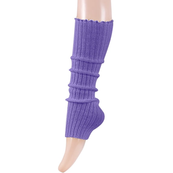 Daznico Women's Ribbed Knit Slouch Leg Warmers Thick Wool Stretch Soft Retro Party Dance Casual Calf Knit Sleeve Socks