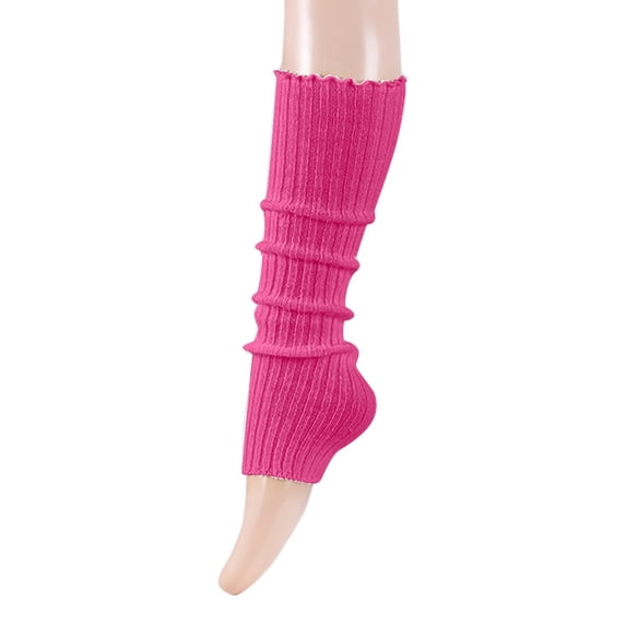 Daznico Women's Ribbed Knit Slouch Leg Warmers Thick Wool Stretch Soft Retro Party Dance Casual Calf Knit Sleeve Socks
