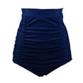 thumbnail image 1 of Daznico Women's Ruched High Waist Bikini Bottom, Tummy Control Swim Shorts,XL, 1 of 6