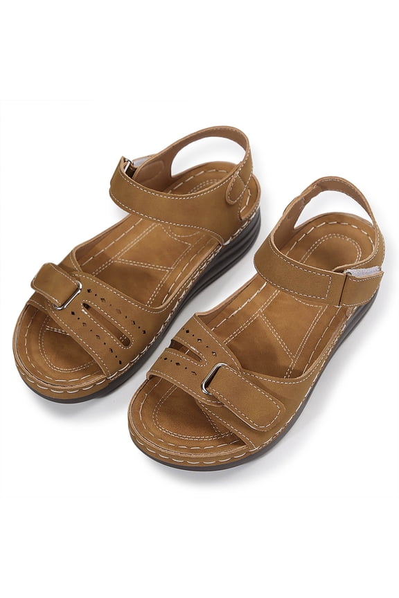 Women's Sandal - Women Summer Hook Loop Casual Open Toe Wedges Comfortable Beach Shoes Sandals,Size 8