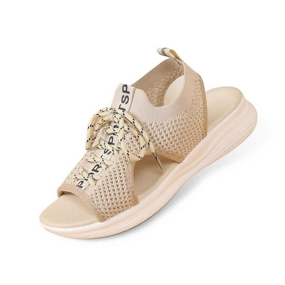 Daznico Women's Sandal - Women's Summer Cloth Breathable Open Toed Sandals Comfortable Platform Shoes,Size 6.5