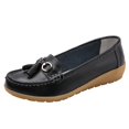 thumbnail image 1 of Daznico Women's -On Loafers - Leather Casual Shoes, Solid Color Comfort Fit for Summer & Travel,for Size 38, 1 of 8