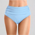 thumbnail image 1 of Daznico Women's Summer Solid Color Waist Length Pleated Beach Double Layered Triangle Swim Trunks,XL, 1 of 6