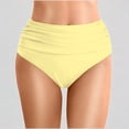 thumbnail image 1 of Daznico Women's Summer Solid Color Waist Length Pleated Beach Double Layered Triangle Swim Trunks,XXL, 1 of 6