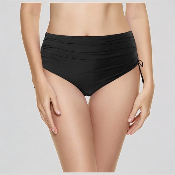 Daznico Women's Swim Bottom High Waist Retro Basic Full Coverage Bikini Tankini Swimsuit Briefs,XXL