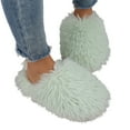 thumbnail image 1 of Daznico Women's Winter Slippers Plush -Lined Indoor/Outdoor House Shoes Non- Warm Comfortable for Home,Color:Light Green,Size:37, 1 of 3