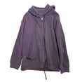 thumbnail image 1 of Daznico Women's Zip-Up Hoodie Long Sleeve Casual Pullover with Drawstring & Pockets,Zip Up Hoodie Women,Zip Up Sweatshirt Women,Color: Purple Size: M, 1 of 5
