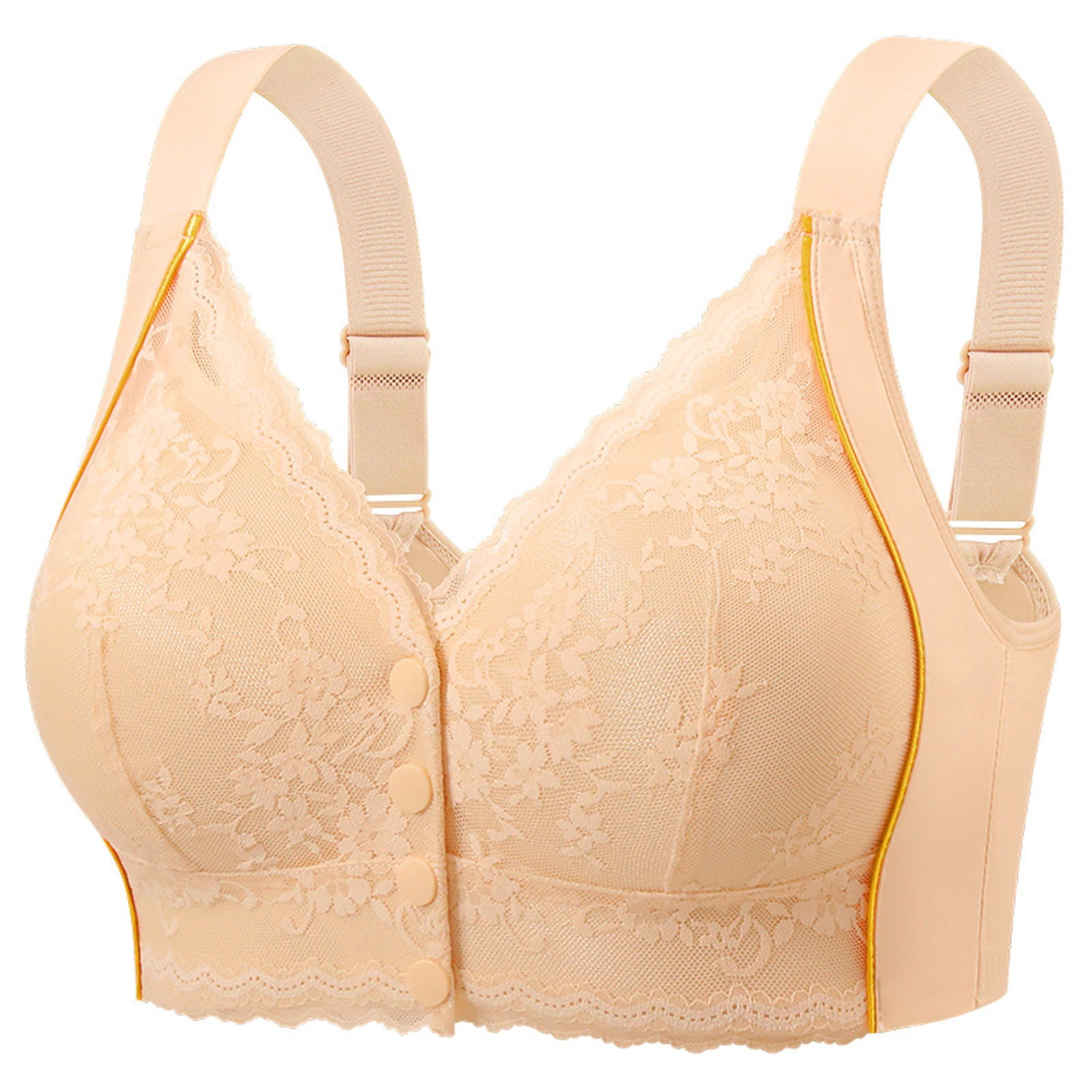 Tagger Clasp Daznico Womens Front Closure Bra Easy Reach Clasp Wide Cushioned Straps ...