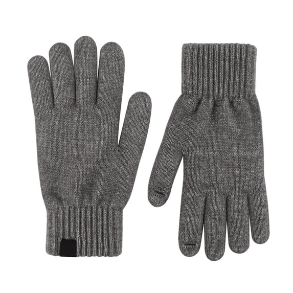 Daznico Womens Knitted Touchscreen Gloves, Soft Warm Winter Solid Texture Full Finger Gloves for Cold Weather Daily Outdoor Casual Wear