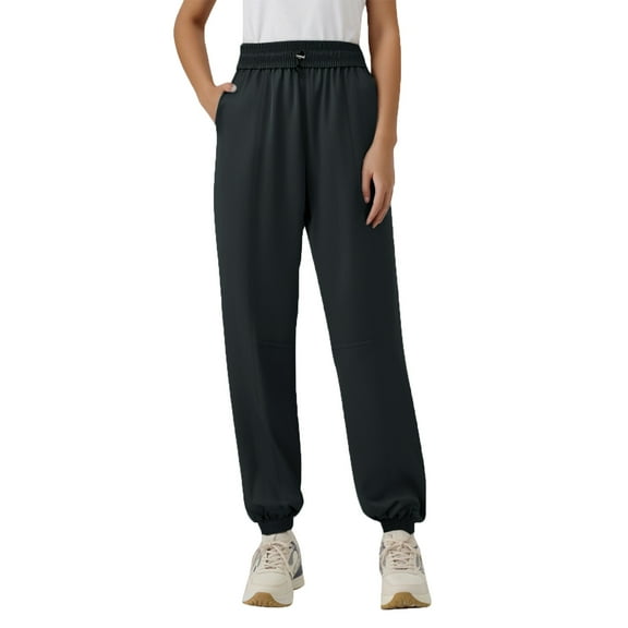 Daznico Womens Pants,Summer Drawstring Sweatpants Women's High Waist Corset Light Sun Pants Gym Pants Loose Running Pants,Womens Trousers,Size:M