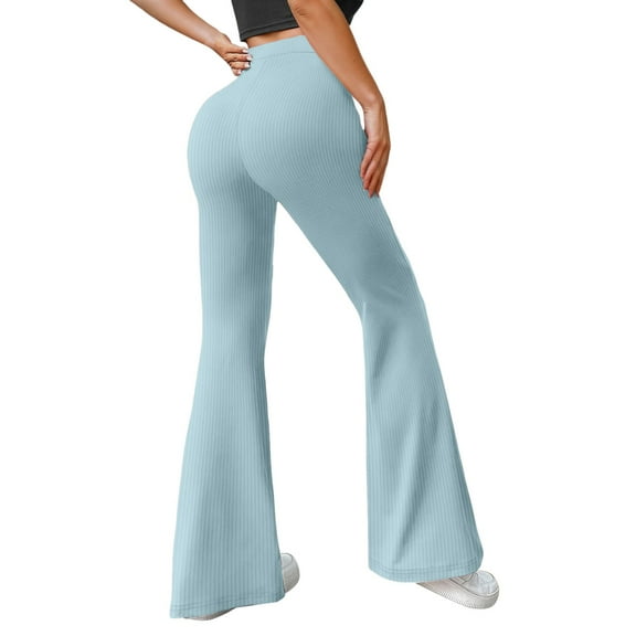 Daznico Womens Pants,Women's Straight Yoga Pants Flare Pants,Womens Trousers,Size:XS