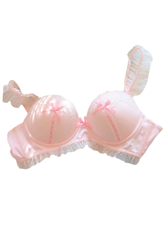 Womens Push Up Bra Ruffled Convertible Straps for Wedding And Bridal Wear And Special Occasions