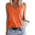 thumbnail image 1 of Daznico Womens Racerback Tank Top U-Neck Sleeveless Soft Stretchy Casual Summer Everyday Basic Camisole,XXL, 1 of 2