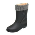 thumbnail image 1 of Daznico Womens Rain Boots Comfortable Lightweight Mid Calf Rain Boots Frosted Outdoor Rain Boots,Size 8, 1 of 4