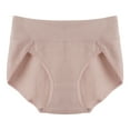 thumbnail image 1 of Daznico Womens Underwear - Breathable Women's Briefs Pure Cotton Crotch Belly Lift Belly Lift High Waist Plus Size Underwear - Panties for Women,Color:Beige,Size:XXL, 1 of 5