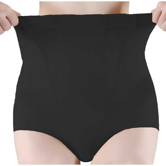 Daznico Womens Underwear - High Waist Postpartum Body Pants Plus Size Lifting Shapewear for Women - Panties for Women,Color:Black,Size:XXL