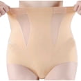 thumbnail image 1 of Daznico Womens Underwear - High Waist Postpartum Body Pants Plus Size Lifting Shapewear for Women - Panties for Women,Color:Yellow,Size:3XL, 1 of 5