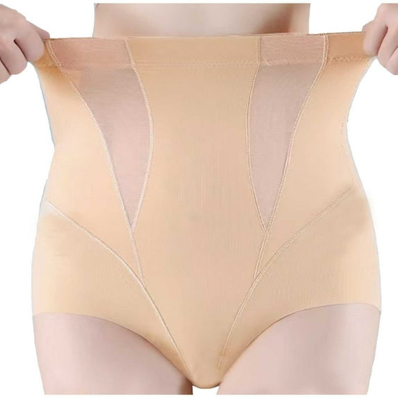 Daznico Womens Underwear - High Waist Postpartum Body Pants Plus Size Lifting Shapewear for Women - Panties for Women,Color:Yellow,Size:3XL