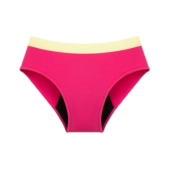 Daznico Womens Underwear - High Waisted Leak Proof Panties Underwear for Women Leak Proof Overnight Panties Briefs - Panties for Women,Color:Red,Size:XXL