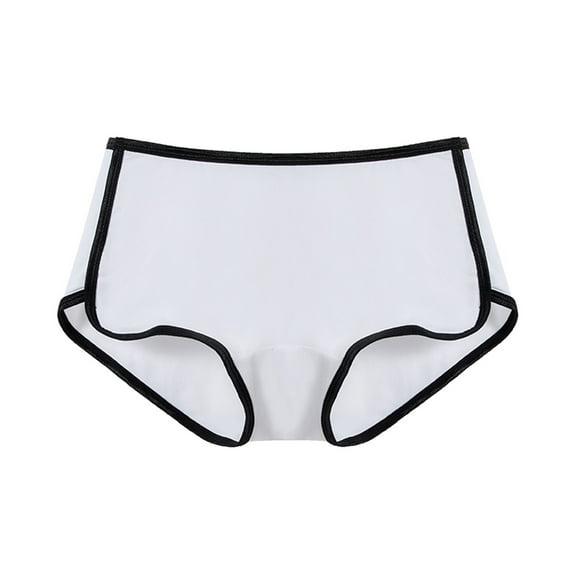 Daznico Womens Underwear - High Waisted Leak Proof Panties Underwear for Women Leak Proof Overnight Panties Briefs - Panties for Women,Color:White,Size:XXL