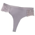 thumbnail image 1 of Daznico Womens Underwear - Lace Briefs Ladies Comfortable Cotton Crotch Seamless Ice Silk Panties Border Pants - Panties for Women,Color:Purple,Size:XL, 1 of 5