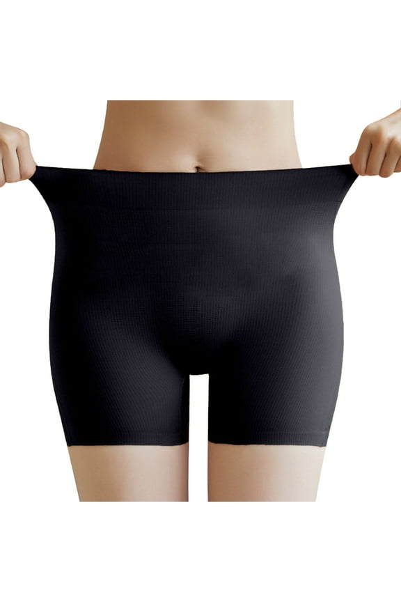 Womens Underwear - Latex Pad Bottom Thin Seamless Rich Peach Padded Lifting Artifact Underwear - Panties for Women,Color:Black,Size:S