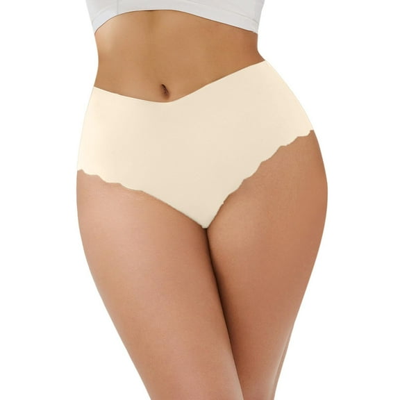 Daznico Womens Underwear - Underwear Women Lace Waistband Full Briefs Ladies High Leg Knickers for Women Soft Stretch Panties - Panties for Women,Color:White,Size:L