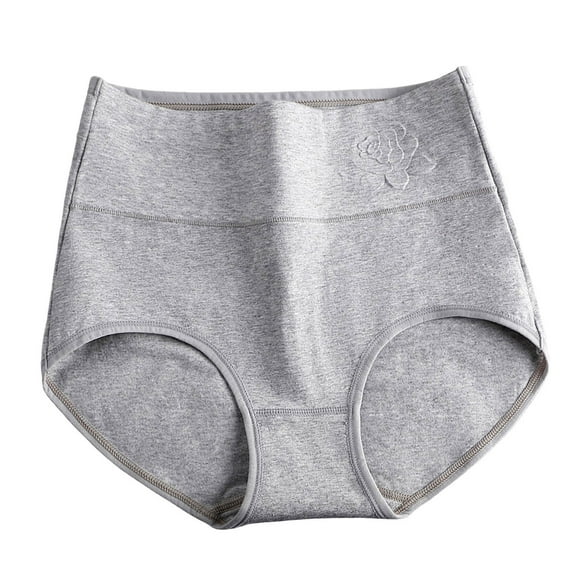 Daznico Womens Underwear - Women High Waist Postpartum Panties Full Coverage Soft Comfort Briefs - Panties for Women,Color:Grey,Size:XL