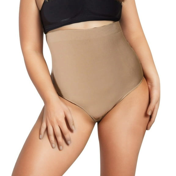 Daznico Womens Underwear - Women High Waisted Shaping Panty - Panties for Women,Color:Beige,Size:M