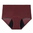 thumbnail image 1 of Daznico Womens Underwear - Women's Comfort Solid Color Leak Proof Menstrual Underwear - Panties for Women,Color:Brick Red,Size:L, 1 of 3