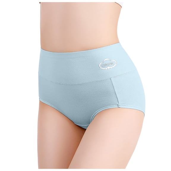 Daznico Womens Underwear - Women's Cotton High Waisted Briefs Postpartum Abdominal High Waisted Underwear - Panties for Women,Color:B,Size:XXL