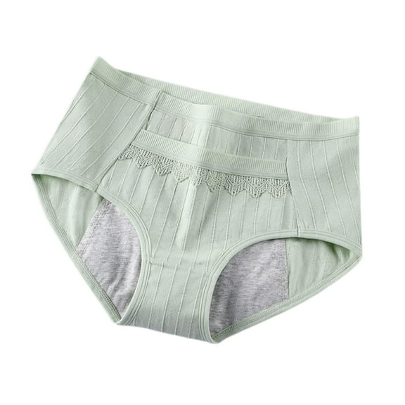 Daznico Womens Underwear - Women's Leak Proof Soft and Breathable Underwear - Panties for Women,Color:Green,Size:XXL