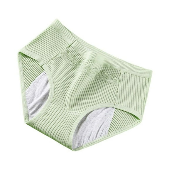 Daznico Womens Underwear - Women's Leak Proof Soft and Breathable Underwear - Panties for Women,Color:Light Green,Size:L