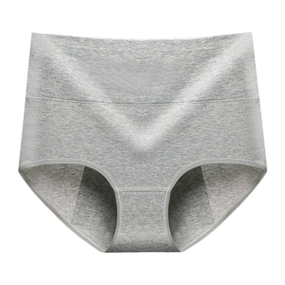 Daznico Womens Underwear - Women's Menstrual Panties 4 Layer Leakproof Menstrual Panties Light Flow for Girls Teens - Panties for Women,Color:Light Gray,Size:L