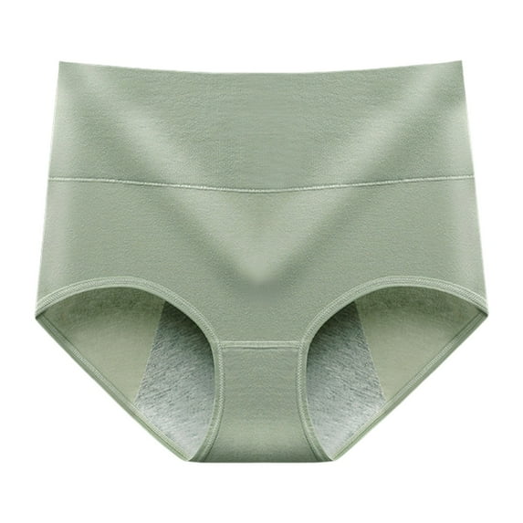 Daznico Womens Underwear - Women's Menstrual Panties 4 Layer Leakproof Menstrual Panties Light Flow for Girls Teens - Panties for Women,Color:Light Green,Size:XXL