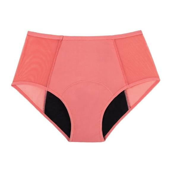 Daznico Womens Underwear - Women's Menstrual Panties 4 Layer Leakproof Menstrual Panties Light Flow for Girls Teens - Panties for Women,Color:Light Pink,Size:XXL