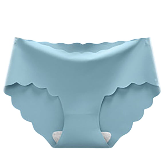 Daznico Womens Underwear - Women's Panties Comfortable Seamless Briefs for Everyday Use Soft Breathable Mid Rise Triangle Underwear Ideal for Daily Wear - Panties for Women,Color:Sky Blue,Size:XL