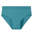 thumbnail image 1 of Daznico Womens Underwear - Women's Plus Size Solid Color Multilayer Absorbent Underwear Breathable Leakproof Menstrual Panties - Panties for Women,Color:Green,Size:5XL, 1 of 4