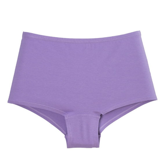 Daznico Womens Underwear - Women's Pure Cotton High Waist Lifting Boxer Pants Belly Control Boxer - Panties for Women,Color:Purple,Size:XL