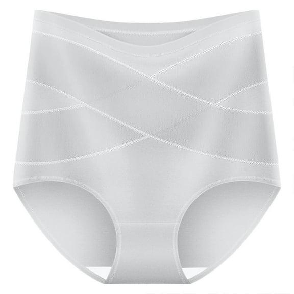 Daznico Womens Underwear - Women's Seamless High Waisted Underwear Panties Full Coverage Comfortable Breathable Stretchy Soft Everyday Wear - Panties for Women,Color:Grey,Size:XL