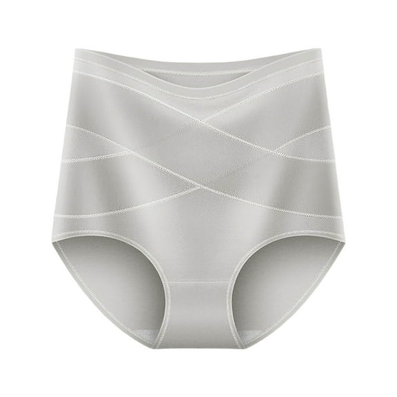 Daznico Womens Underwear - Women's Seamless High Waisted Underwear Panties Full Coverage Comfortable Breathable Stretchy Soft Everyday Wear - Panties for Women,Color:Grey,Size:3XL