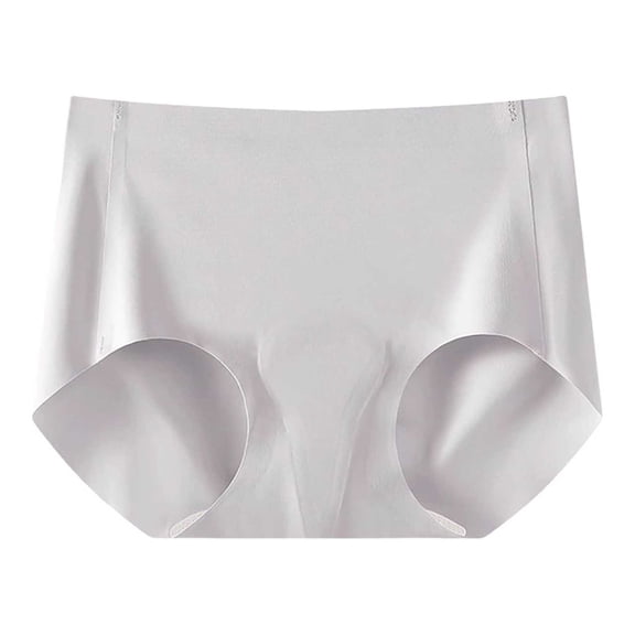 Daznico Womens Underwear - Women's Seamless Private Area Seamless Pad Underwear Tight Pants Strap Pad Underwear - Panties for Women,Color:Grey,Size:L