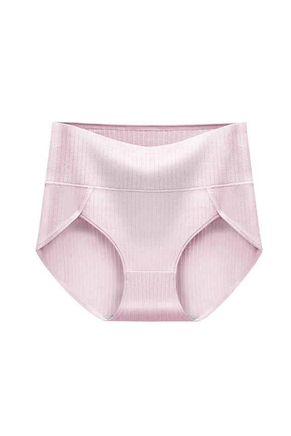 Womens Underwear - Womens Underwear Plus Size Cut High Waisted Briefs Comfortable Breathable Full Coverage Postpartum Panties - Panties for Women,Color:Light Purple,Size:L