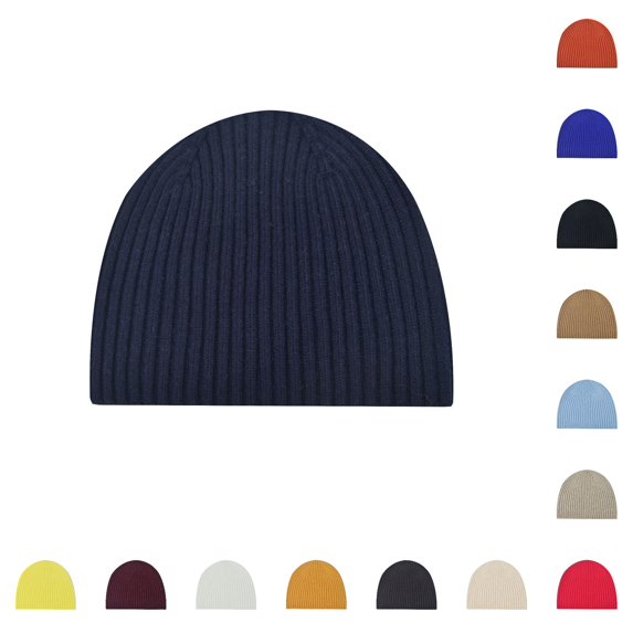 Daznico Womens Vertical Ribbed Knit Beanie Hat Soft Stretchy Fit for Holiday Shopping Trips Everyday Fashion Headwear