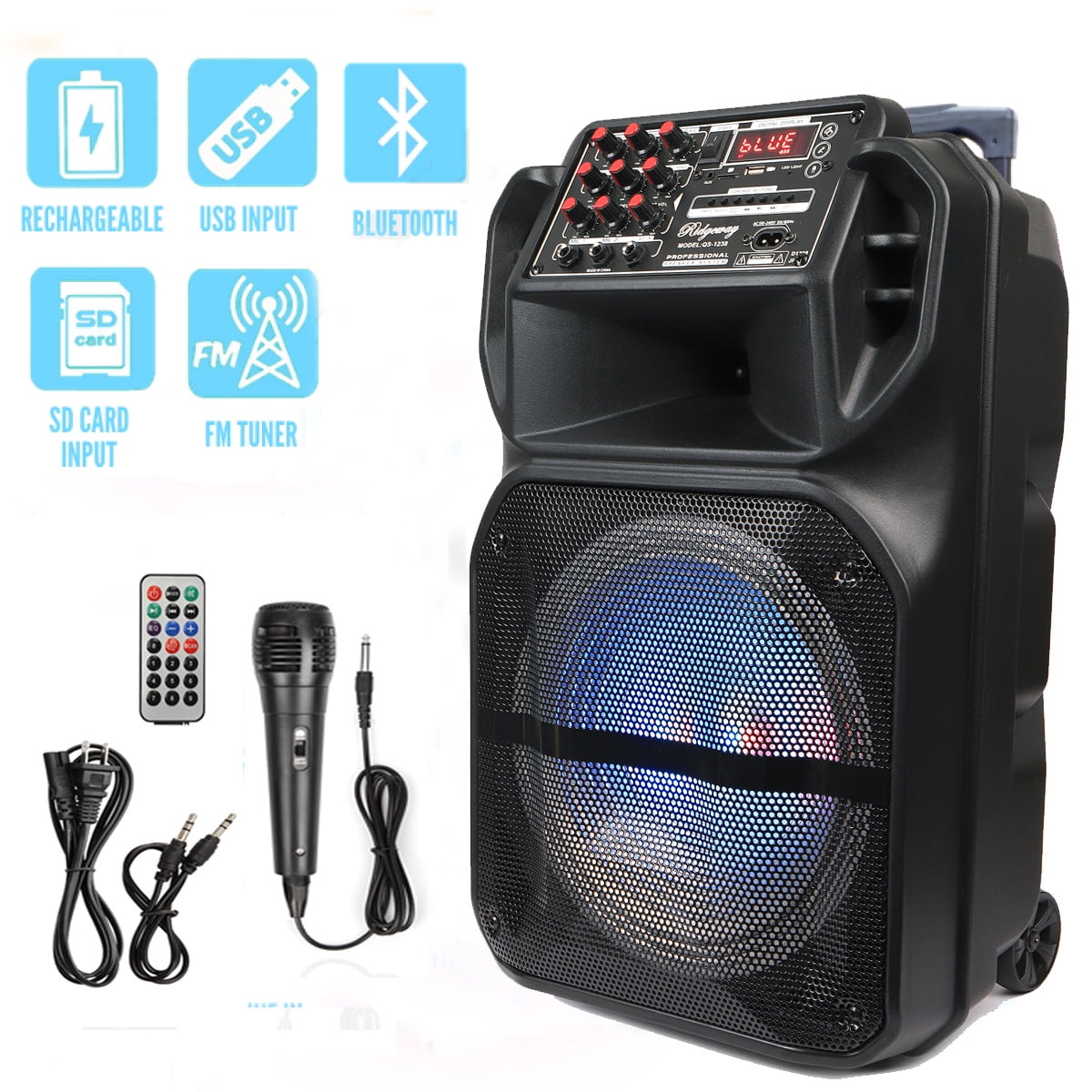 Ortizan M8 100W Powerful Loud Sound Bluetooth Speaker with Monstrous Bass,  Portable Party Speaker for Outdoor 
