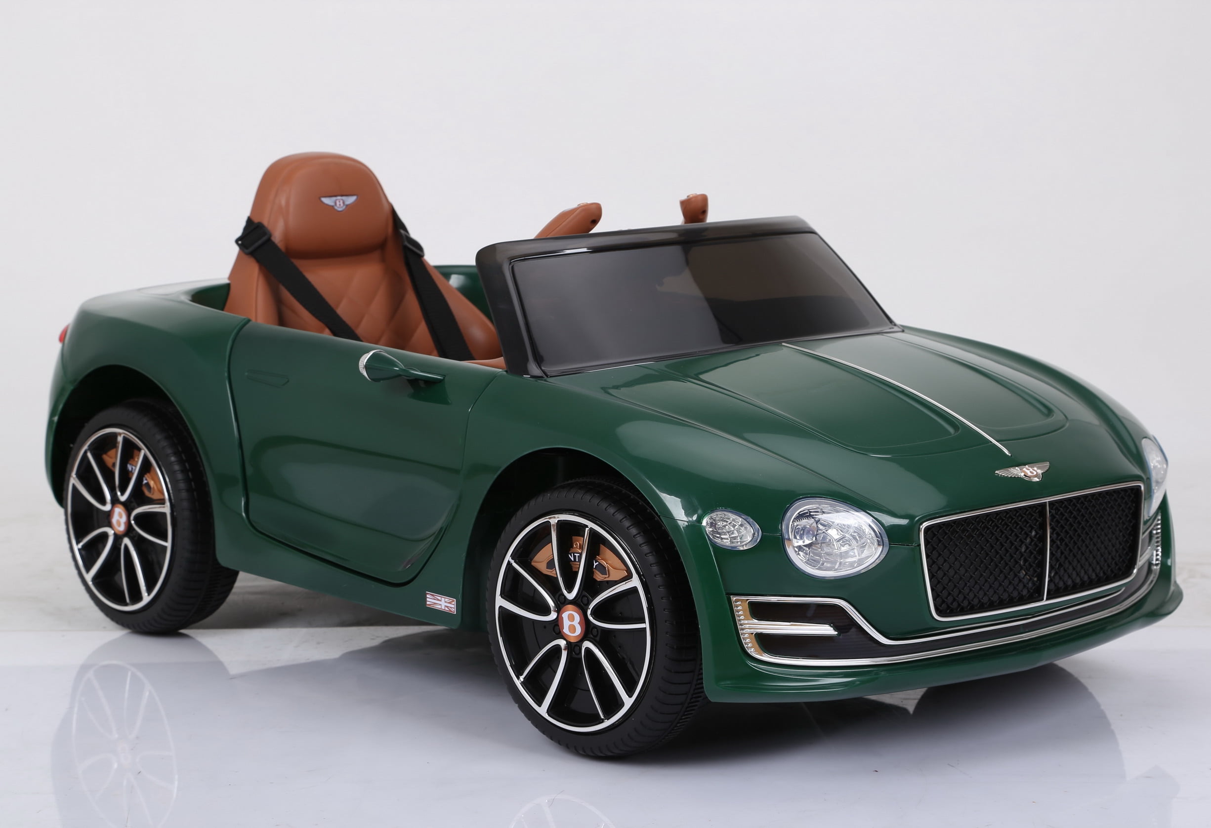 Green 12V Bentley Style Kids Ride-On Car with Remote Control