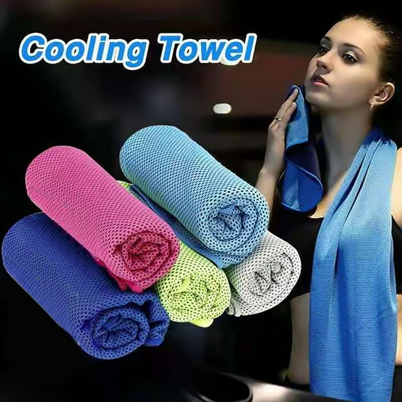 Dazone 5PCS Cooling Towel Neck Face Ice Cold Instant Sport Workout Running Yoga Sweat Towels Pad