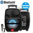 thumbnail image 1 of Dazone 8" 4400Watt Portable FM Bluetooth Speaker Sound System Party Tailgate Mic Remote, 1 of 7