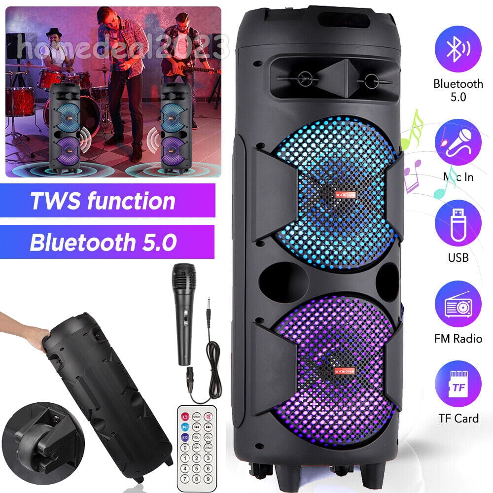 Party Speaker Small Bluetooth Speakers Walmart Dazone Dual